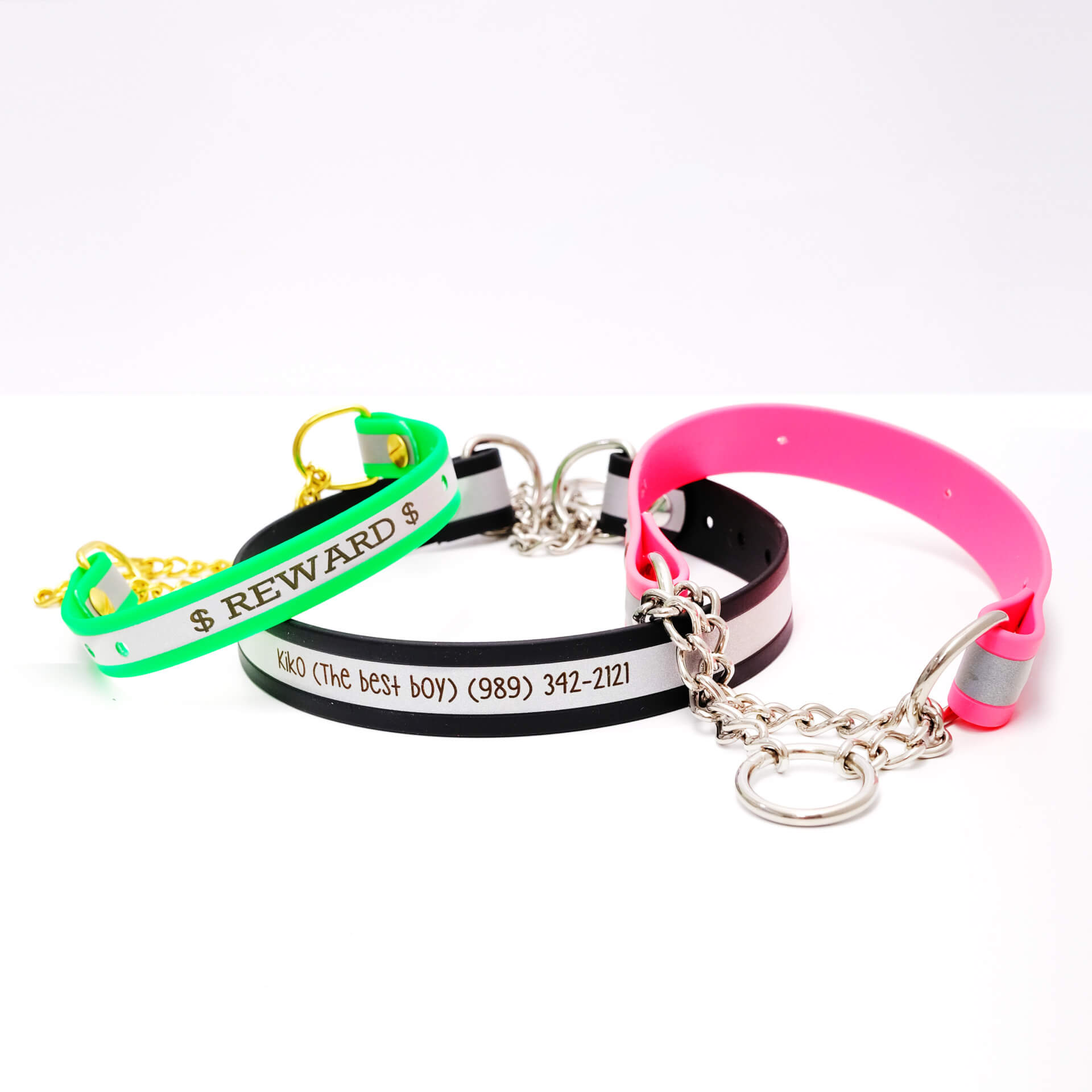 Matte Reflective Waterproof Martingale Dog Collar w/ Engraved Collar Questions & Answers