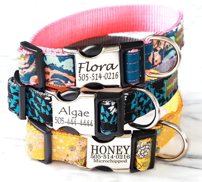 The yellow collar that reads "HAZEL", is that the same as the color that says "Honey"?