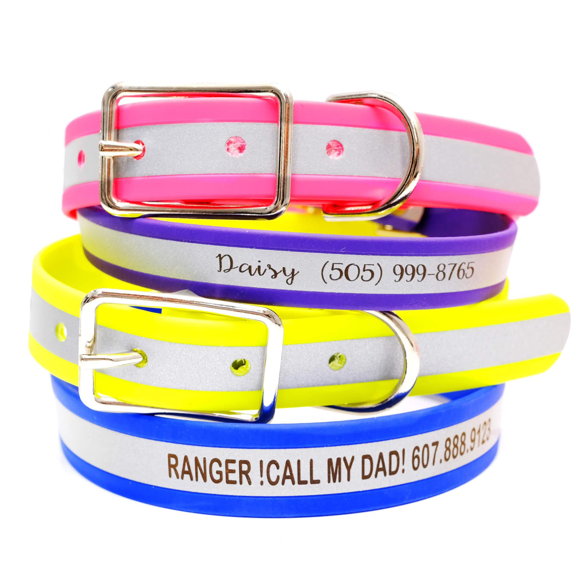 Reflective Personalized Waterproof Dog Collar - Biothane Questions & Answers