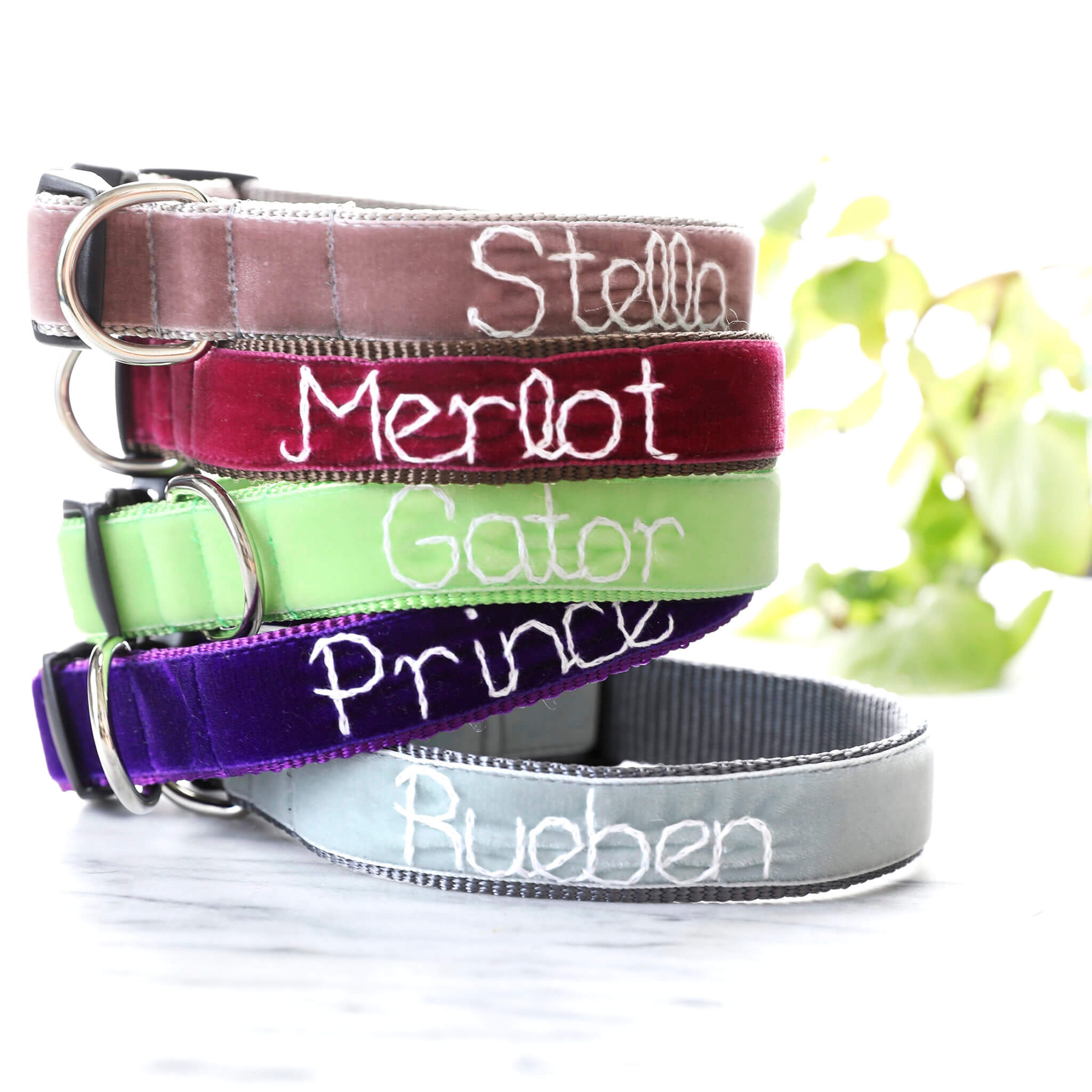 Hand Embroidered Dog Collar *36 Velvet Dog Collar Colors Questions & Answers