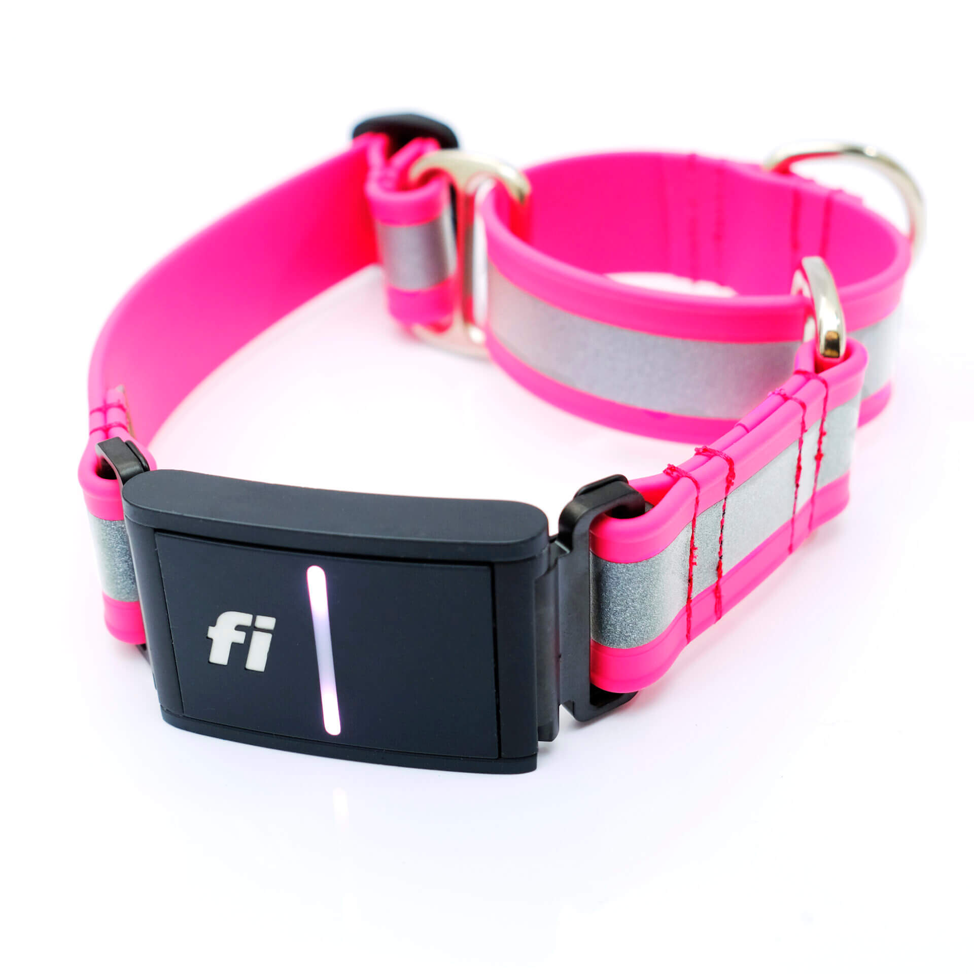 Reflective Fi Compatible Martingale Dog Collar - Lightweight Waterproof Biothane with Optional Engraved Name Plate Questions & Answers