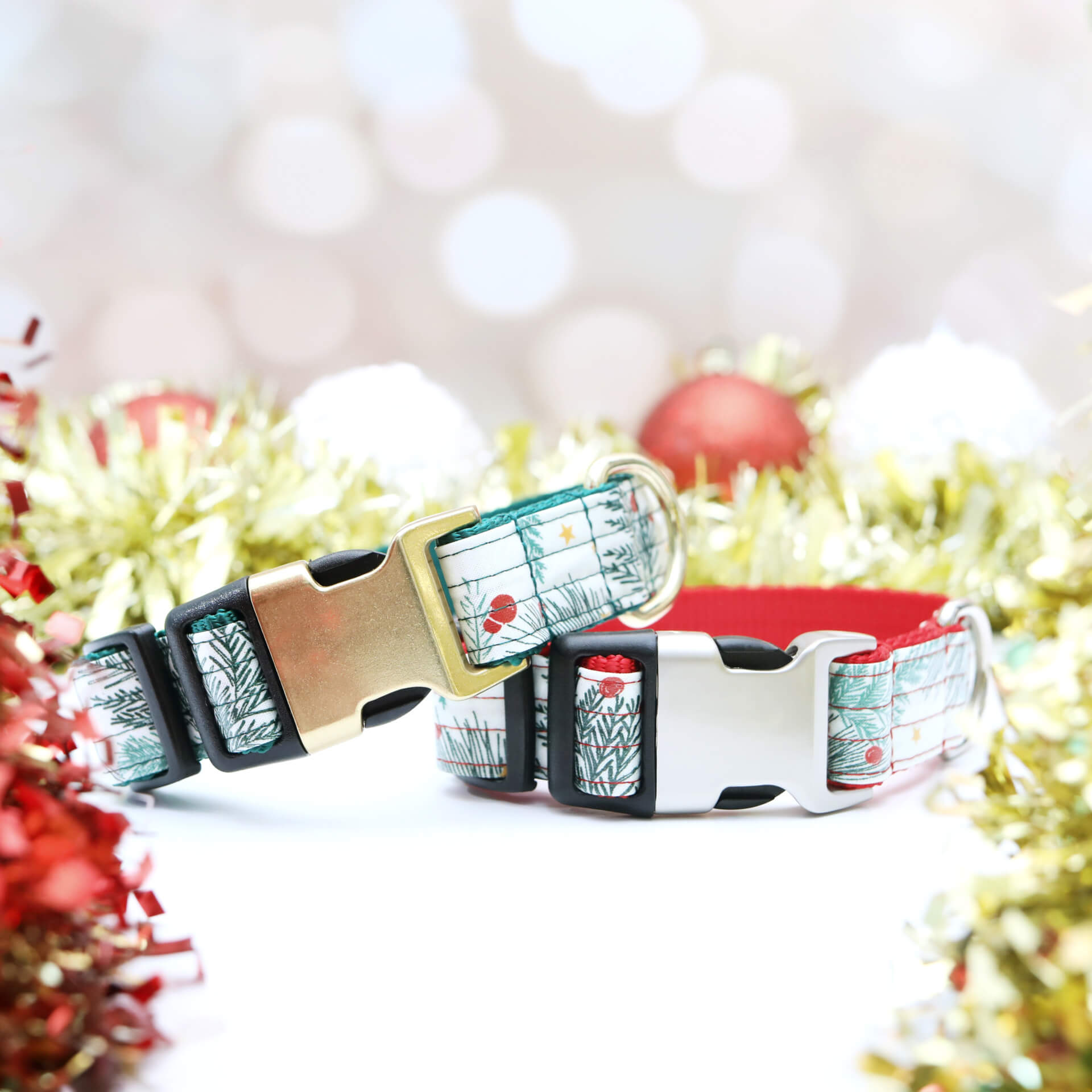 Winter Berry Holiday Dog Collar | Laminated Cotton Questions & Answers